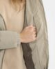 abrigo acolchado plumífero corto mujer capucha
