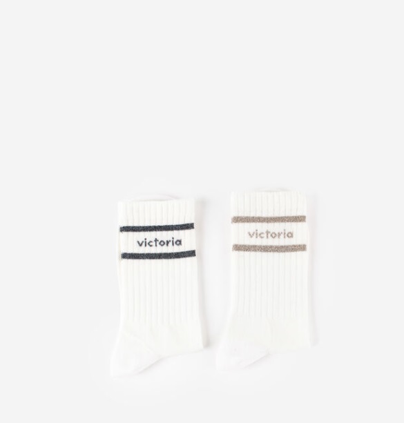 calcetines mujer algodon isidora blancos, Pompea