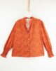Blusa Mujer Ouka | Estampado Delicado y Manga con Volante