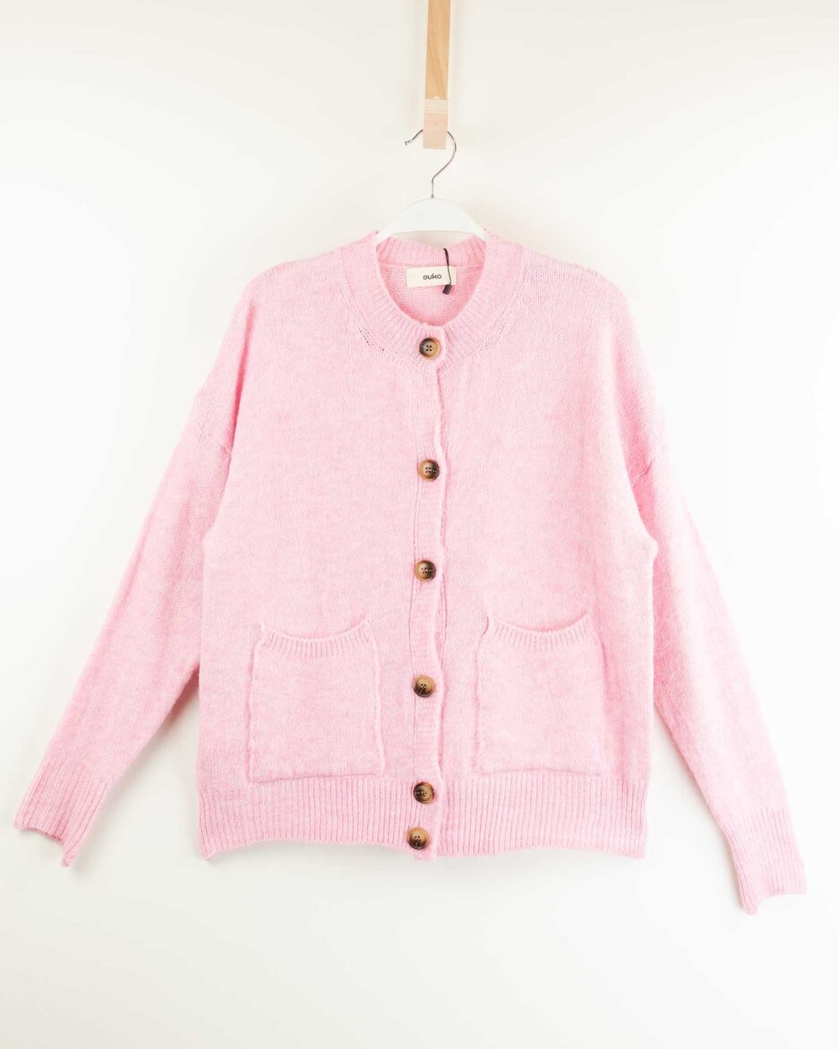 Chaqueta Punto Mujer Ouka | Cierre de Botones y Bolsillos
