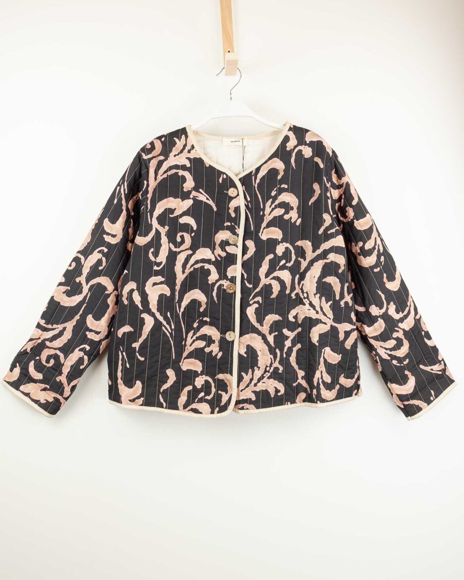 Chaqueta Acolchada Mujer Estampado Paisley