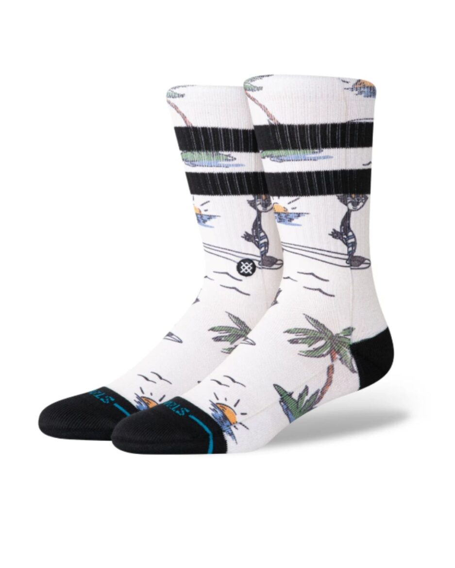 Calcetines streetwear hombre altos palmeras
