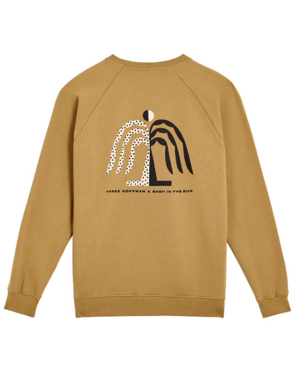 Sudadera Bask In The Sun Tropical para hombre con diseño artístico en algodón orgánico certificado