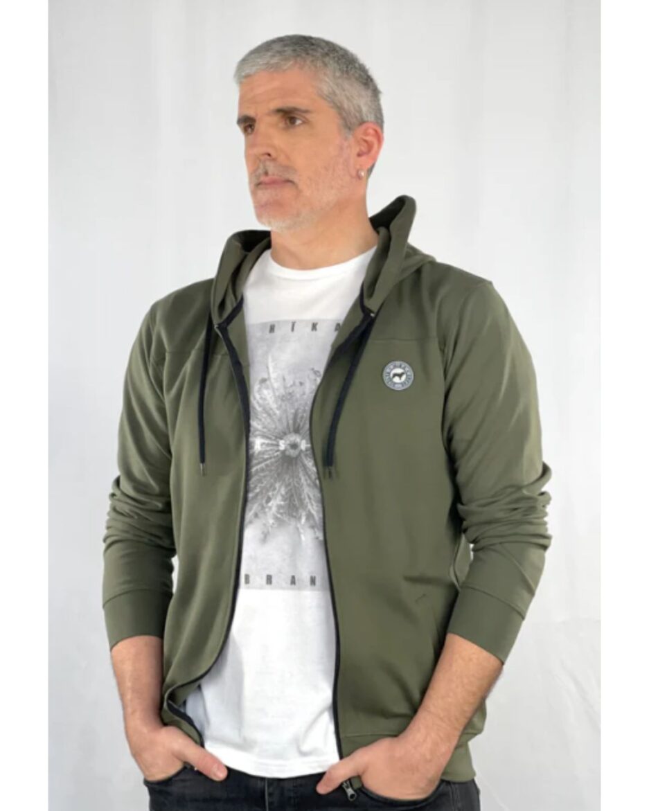 Sudadera hombre HÏKA capucha Urbasa cremallera