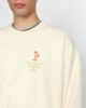 Sudadera beige Revolution 2788 FIN con estampado gráfico urbano en la espalda para hombre