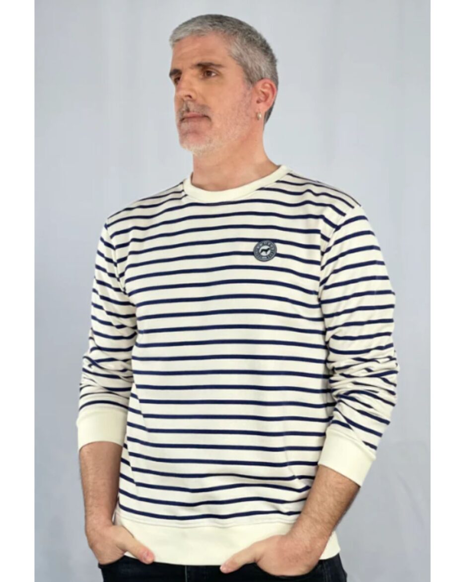 Sudadera sin capucha HÏKA hombre rayas Kala
