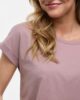 Camiseta malva VILA Vidreamers para mujer en algodón orgánico y poliéster reciclado