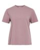 Camiseta VINORA malva algodón orgánico mujer VILA Ouka