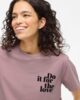 Camiseta VINORA malva mujer algodón orgánico VILA Ouka