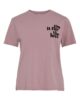Camiseta VINORA malva mujer algodón orgánico VILA Ouka