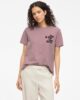 Camiseta VINORA malva mujer algodón orgánico VILA Ouka